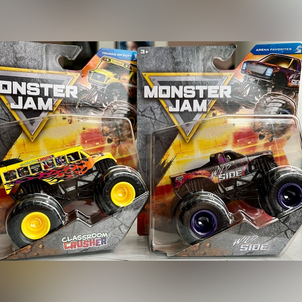 Monster Jam NEWEST Classroom Crusher & Wild Side 2025